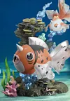 1/20 Scale World Zukan Goldeen Set & Kingler Set & Vaporeon & Psyduck Set - Pokemon Resin Statue - VS Studio