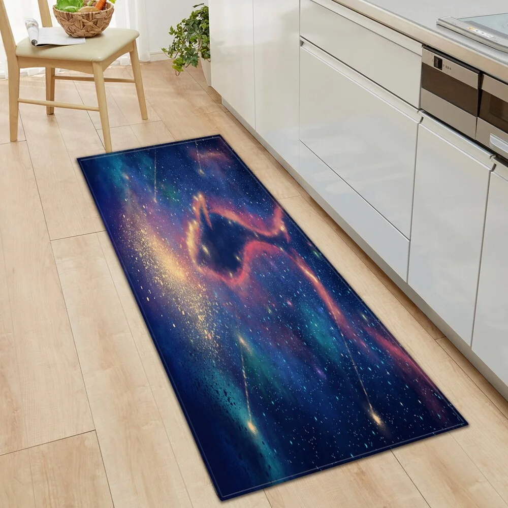 Modern Kitchen Floor Mat Microfiber Living Room Carpet Kitchen Anti-skid Mat Water-absorbent Door Mat Bedroom Decoration Carpet