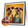 Diamond Painting -DIY Round Drill Meerkats(40x40cm)