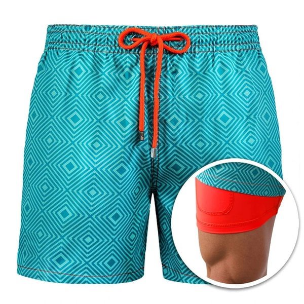 Coral Illusion - Double-layer beach pants