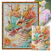 Blossom Dragon-14CT Stamped Cross Stitch Egyptian Cotton 75*95cm (Big Size) tapestrymarket