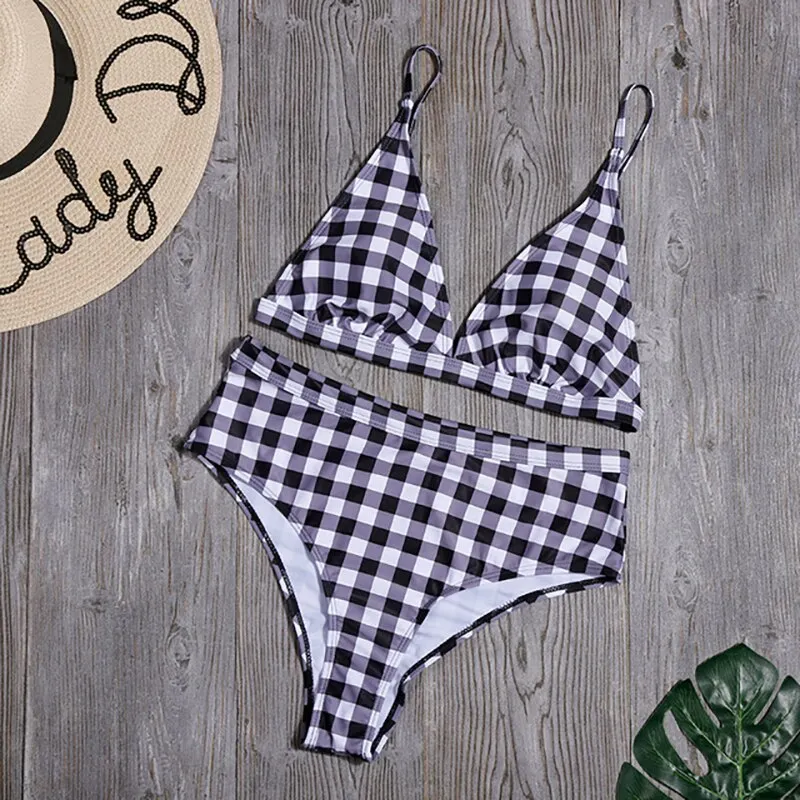 Plus Size padded swimwear women high waist Bikini brazilian swim suit maillot de bain femme bathing suit XXXL ruffle bikini set