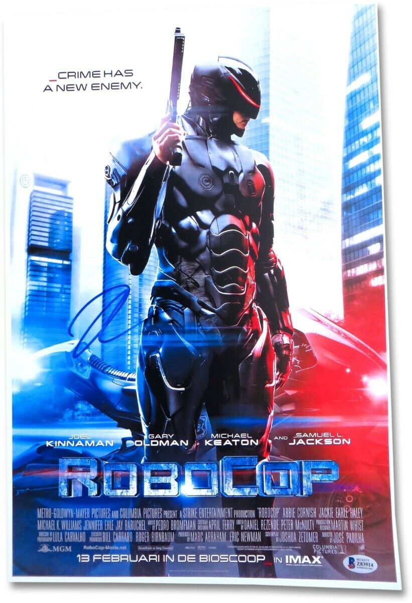 Joel Kinnaman Signed Autographed 12X18 Photo Poster painting RoboCop BAS Z83914