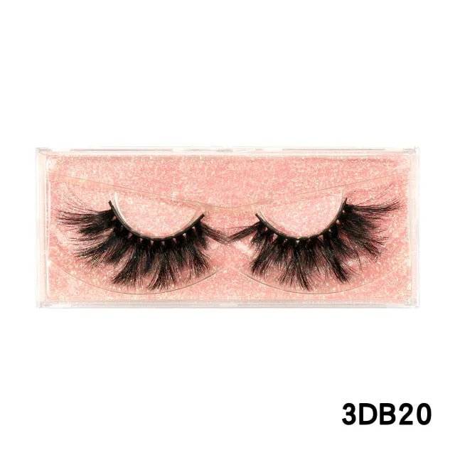 1 Pair 3D Mink Fluffy Wispy Volume Natural Long Lasting Thick Cross Eyelashes SP17255