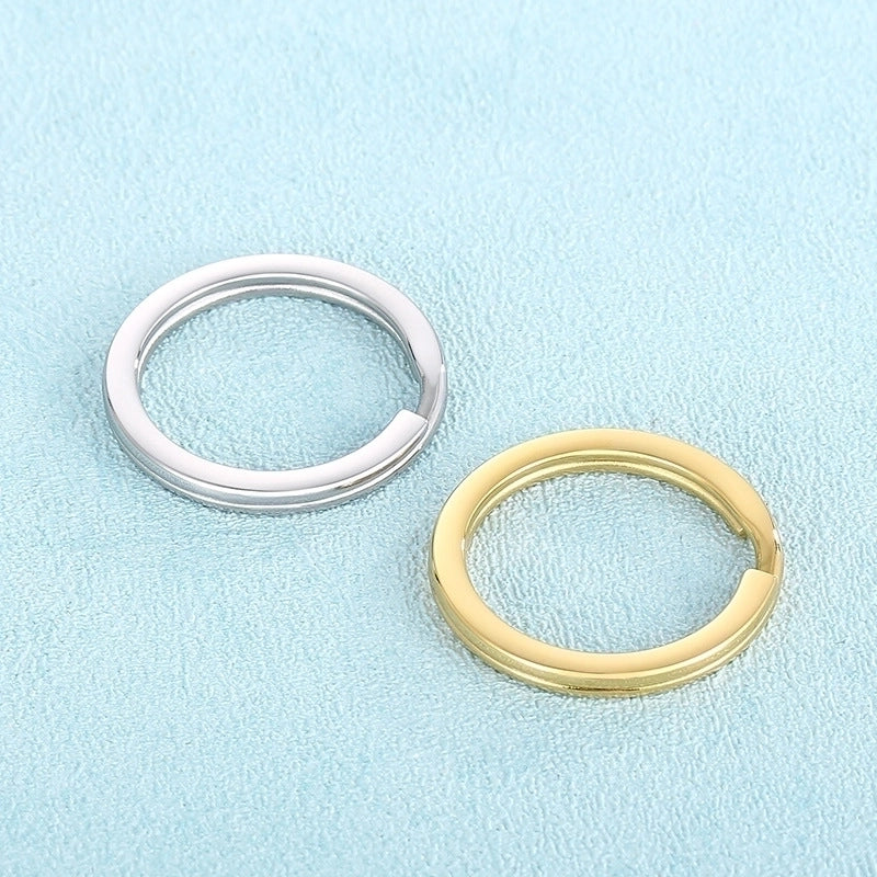 1 Piece Stainless Steel 18K Gold Plated Round