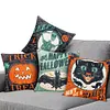 4 Set Happy Halloween Farmhouse Pillows Halloween Party Pillow Decorative Covers