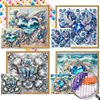 Blue Heart- Round AB Drills Diamond Painting(35x35cm)