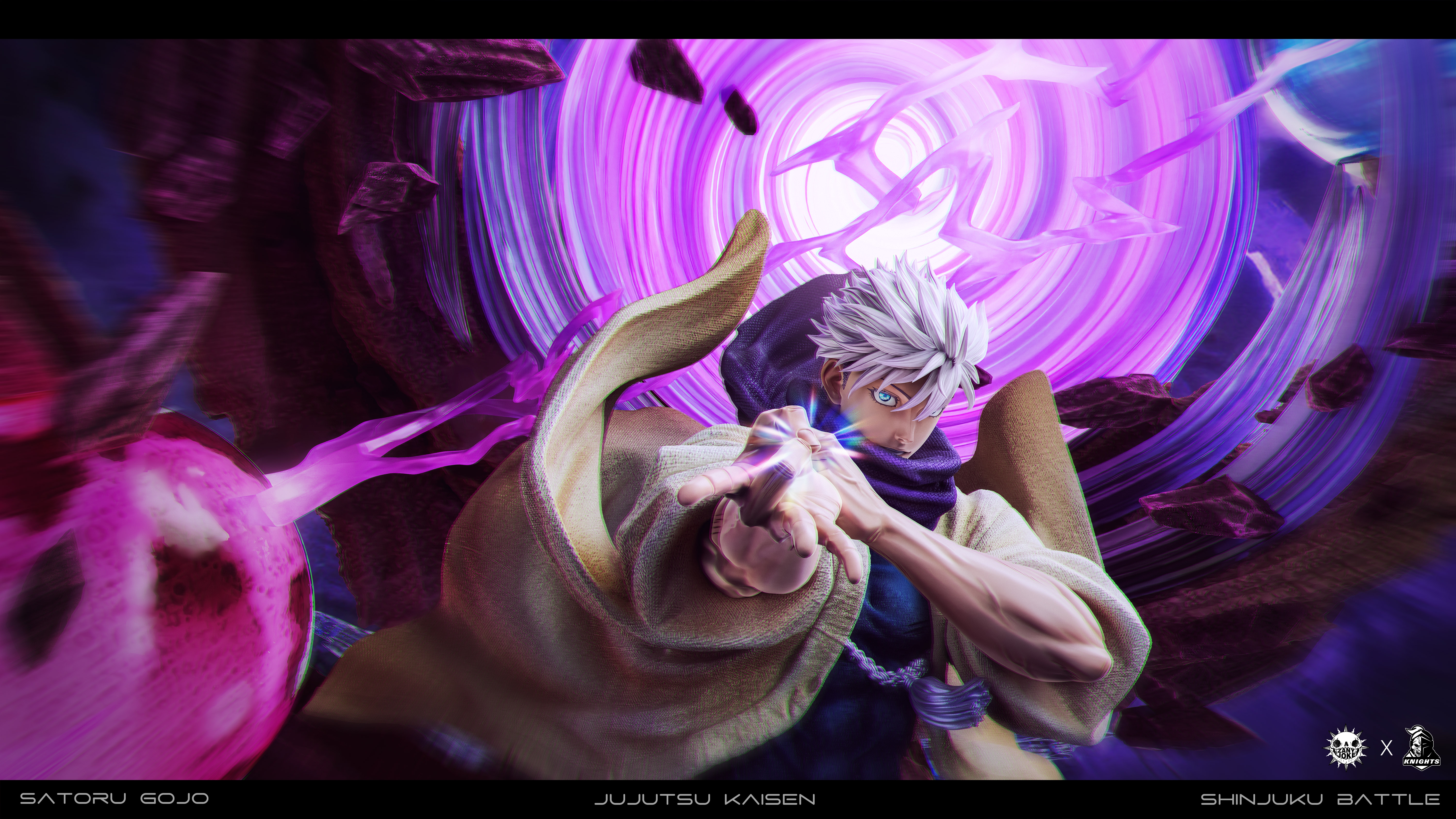 ZanyJoke Studio & Temple Studio - Jujutsu Kaisen S01 Gojo Satoru the Battle of the Demon Realm Shinjuku 1/6 Statue(GK)-