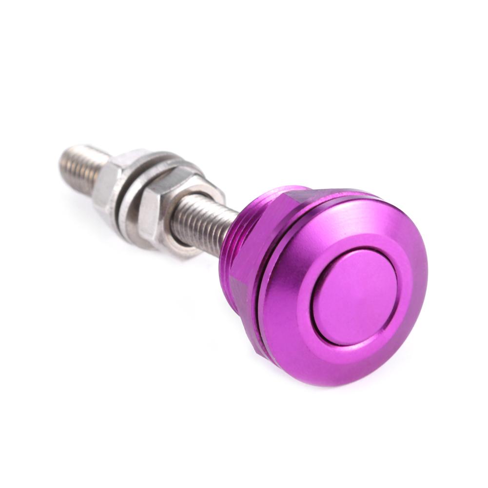 

22mm Push Button Bonnet Hood Pin Lock Clip Kit Quick Release Latch, Purple, 501 Original