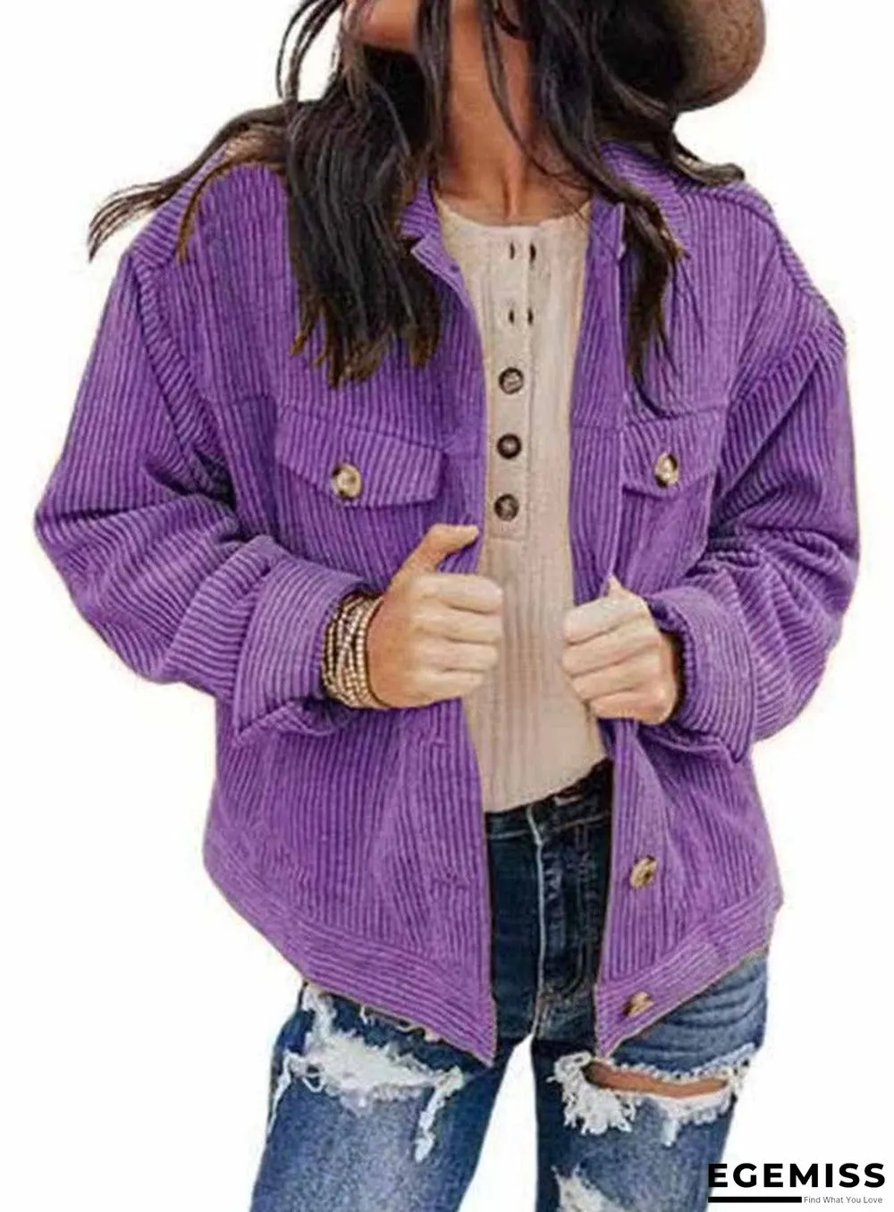 Fall/Winter Solid Color Loose Jacket | EGEMISS
