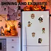 Special Shaped Diamond Painting Fridge Magnets 6Pcs Skull Halloween Decor