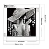 (4er Pack) Elegante Dame - Speziell geformtes Diamond Painting - 30*30cm
