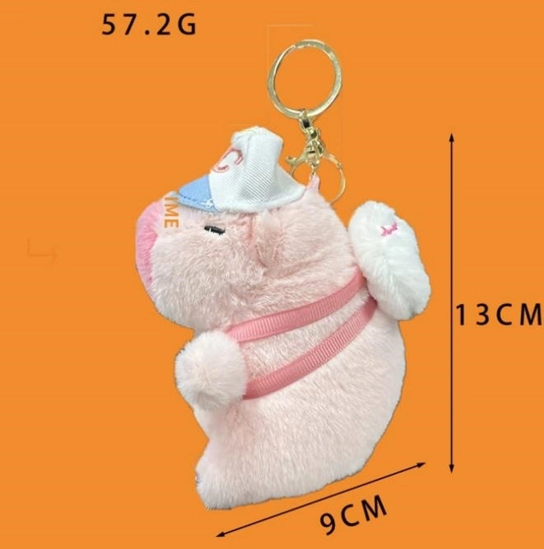 Cute Animal Capybara Plush Unisex Keychain