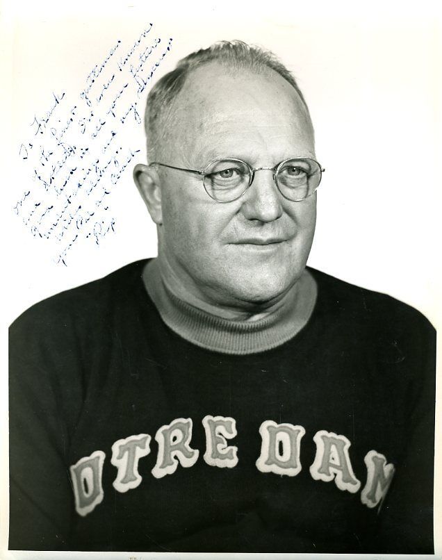 Elmer Ripley Notre Dame Vintage Jsa Authenticated Autograph 8x10 Photo Poster painting Signed