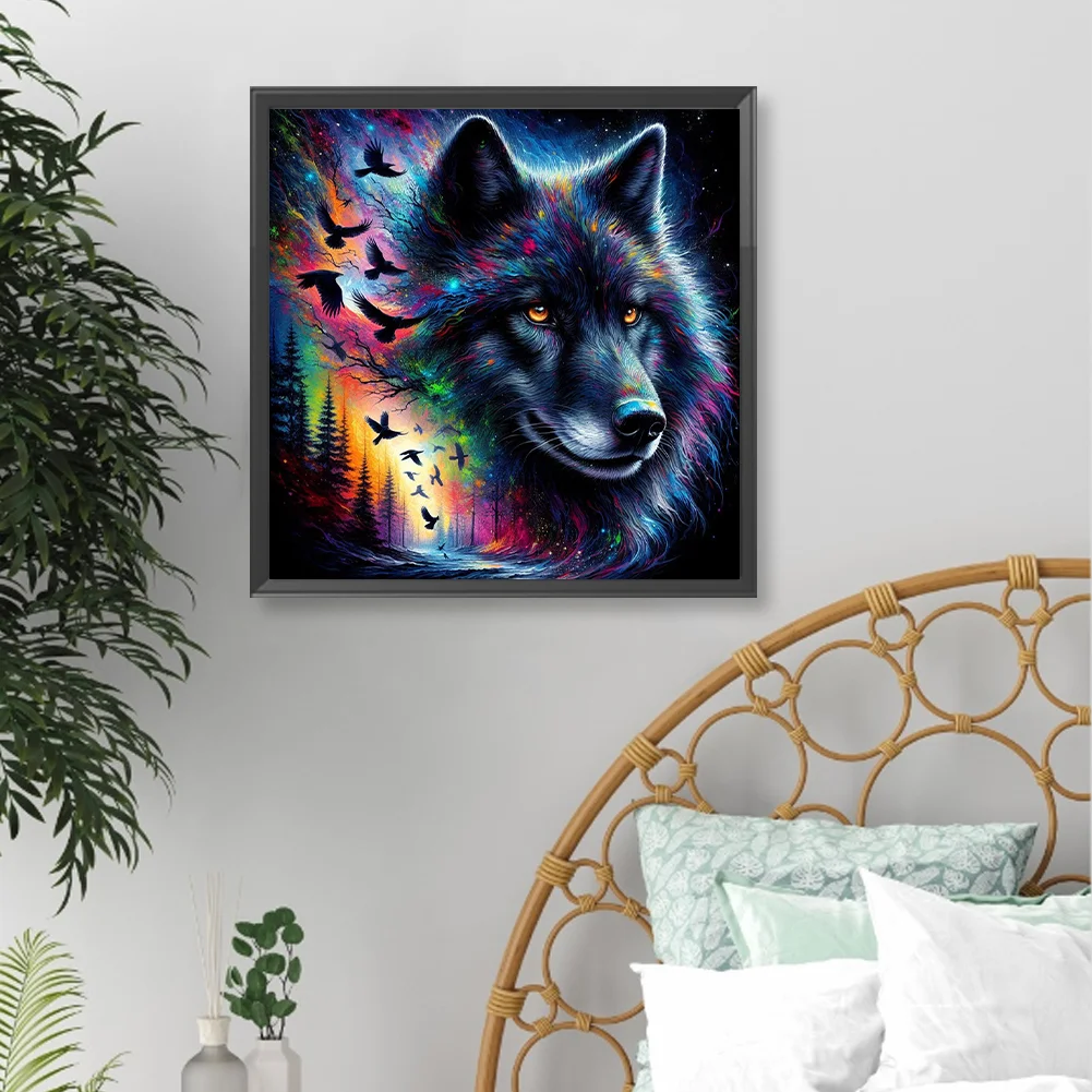 Diamond Painting - Full Round Drill - Wolf(Canvas|40*40cm)