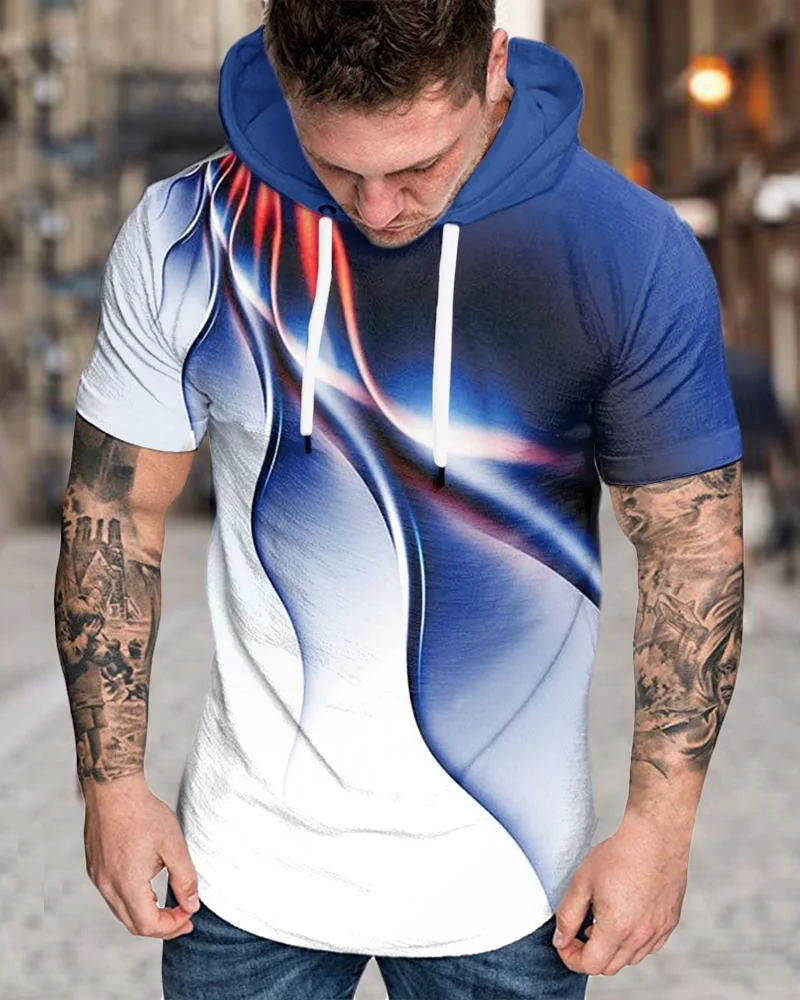 Men's Lightning Casual Hedging Short Sleeve