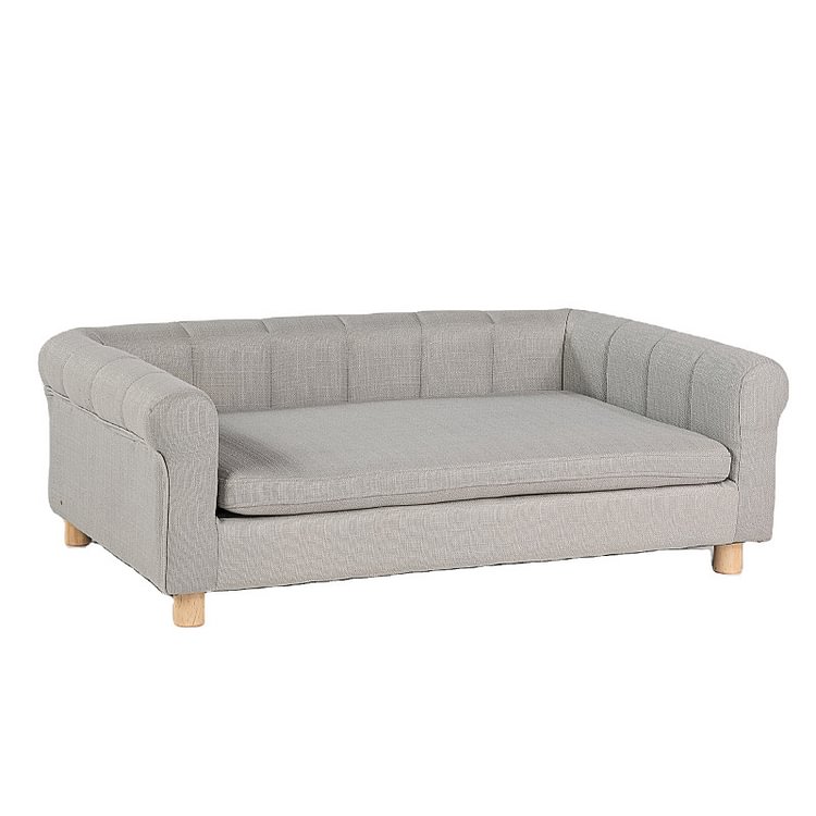 Homemys Mid Century Plush Dog Sofa