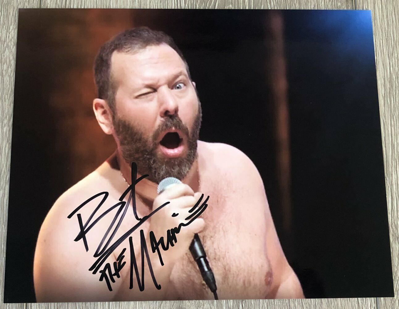 BERT KREISCHER THE MACHINE SIGNED AUTOGRAPH 8x10 Photo Poster painting F VAN WILDER w/PROOF