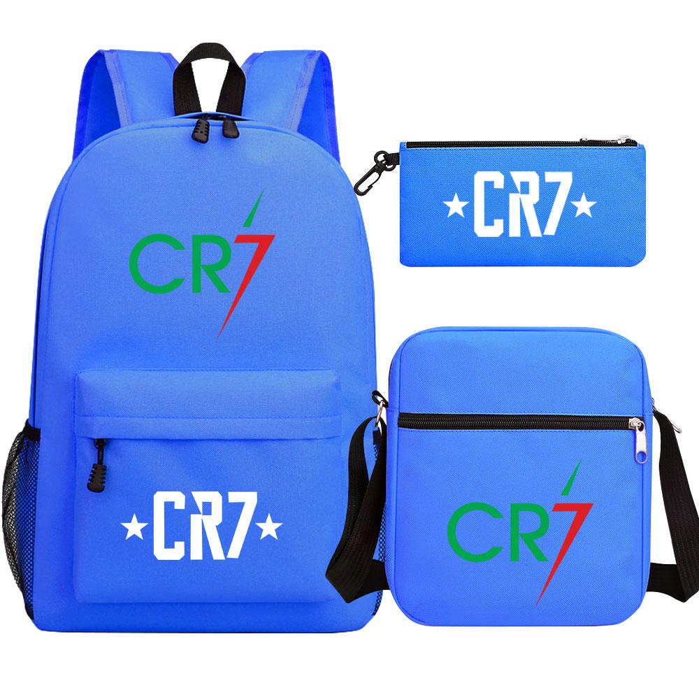 Mayoulove Cristiano Ronaldo Backpack Lightweight Design with Padded Straps for School Use-Mayoulove