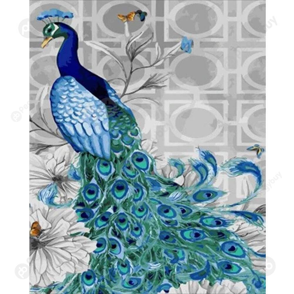 

40*50CM Paint By Numbers-Peacock, 501 Original