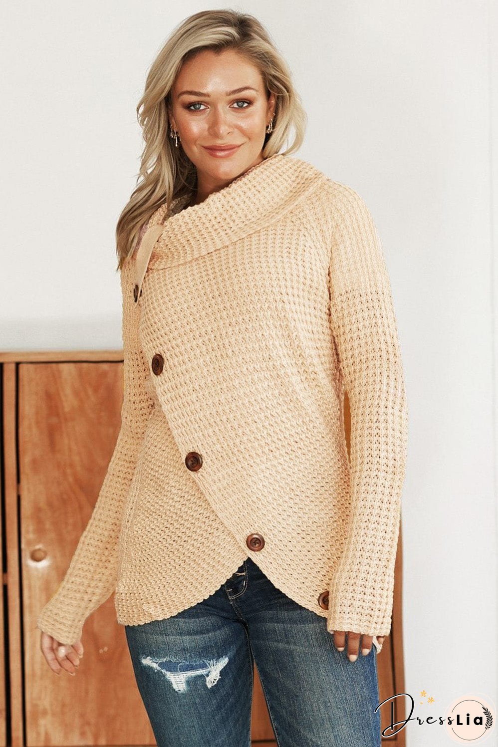 Knitted Turtleneck Pullover Sweater