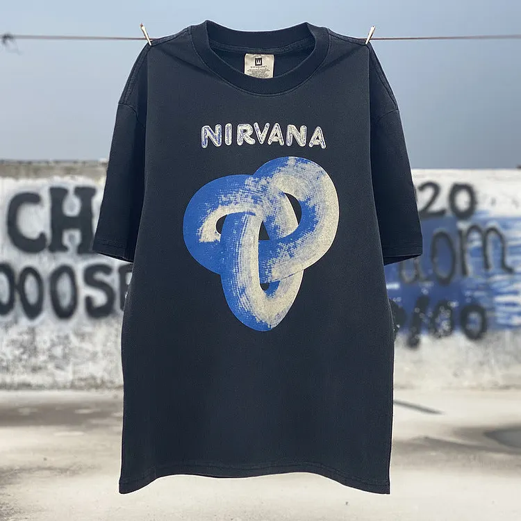 vintage seattle t shirt Mobius Strip Limited Printing Vintage Distressed Couple Tee