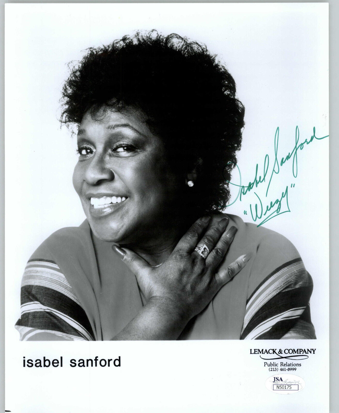 ISABEL SANFORD, WEEZY