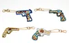 4pcs DIY Gun Full Drill Special Shaped Diamond Painting Keychains Gifts