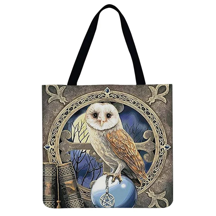 Owl magic Printed Shoulder Shopping Bag Casual Large Tote Handbag-Annaletters