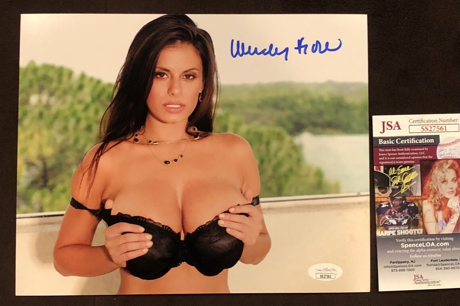 Wendy Fiore Adult STAR SIGNED 8X10 Photo Poster painting Autograph Sexy Naughty Model ??JSA Rare