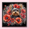 Poppy Puppy-11CT Stamped Cross Stitch 45*45cm/17.72*17.72in