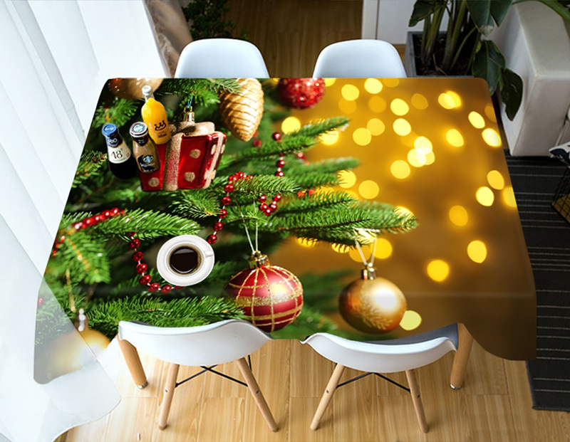 

Christmas Gift - 3D Tablecloth, 140*140cm, 501 Original