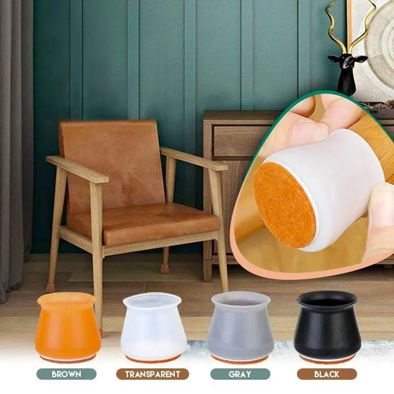 Felt Pads-Furniture silicone Protection Cover - Silicon Chair Leg Caps