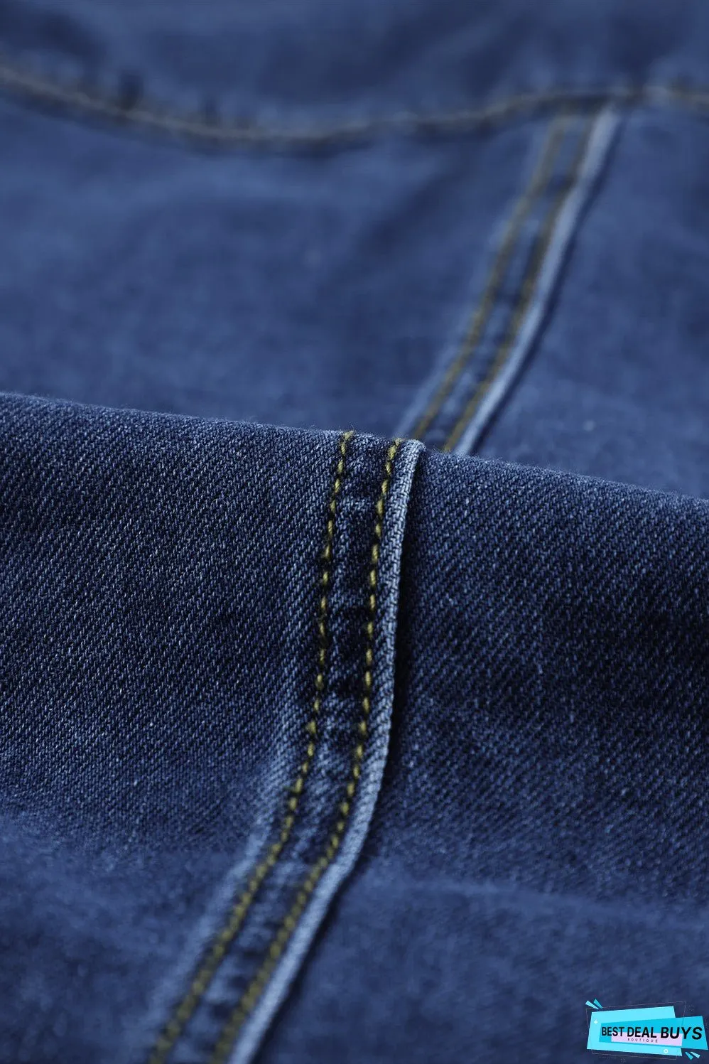 Dark Blue Jeans Shacket