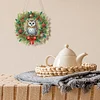 2D/Flat Christmas DIY Diamond Art Acrylic Pendant Wall Door Decoration (Wreath)