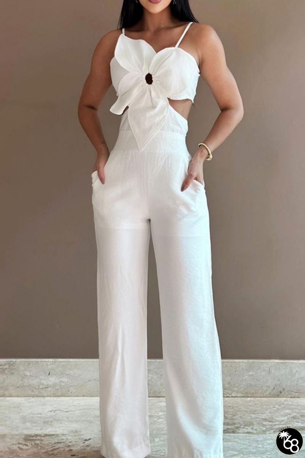 Sexy Casual Solid Bandage Backless Spaghetti Strap Skinny Jumpsuits | 168DEAL