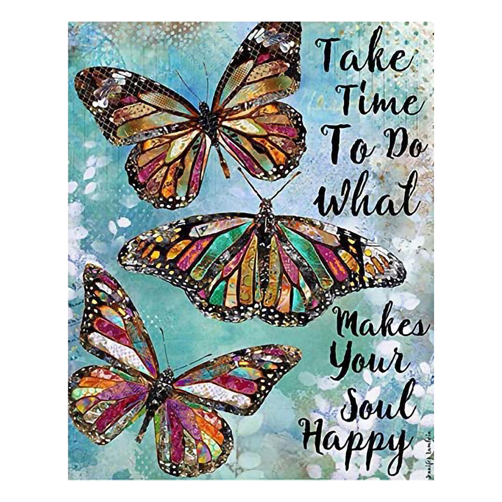 

Butterfly - 11CT Stamped Cross Stitch - 30*40CM, 501 Original