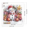 5D DIY Partial Special Shaped Drill Diamond Painting Xmas Snowman Decor 40x40cm