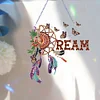>SALE<Dreamcatcher 2D Flat DIY Diamond Art Pendant Single-Sided Drill Wall Door Decor