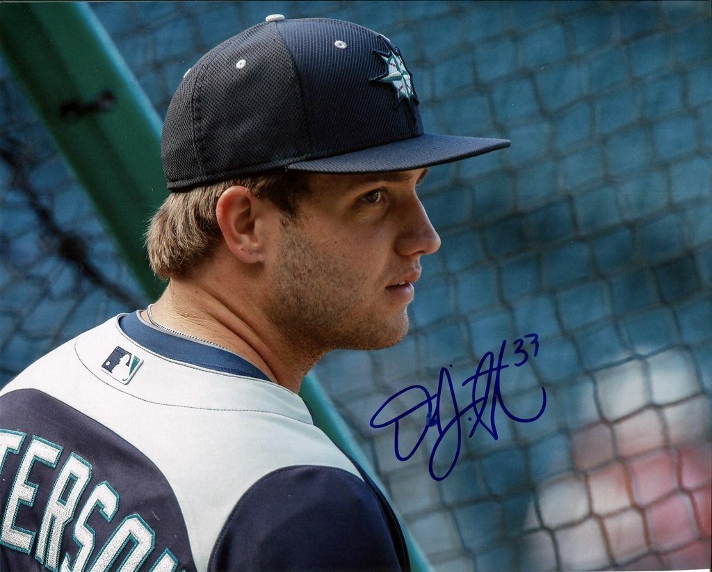 DJ Peterson Seattle Mariners Autographed Signed 8x10 Photo Poster painting CFS COA