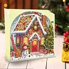 Acrylic Christmas House Diamond Painting Paper Towel Napkin Holder for Art Crafts