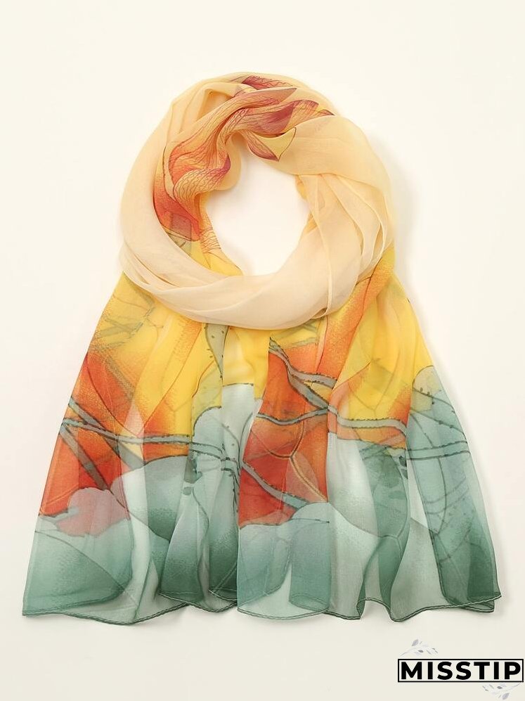 Flower Print Scarf