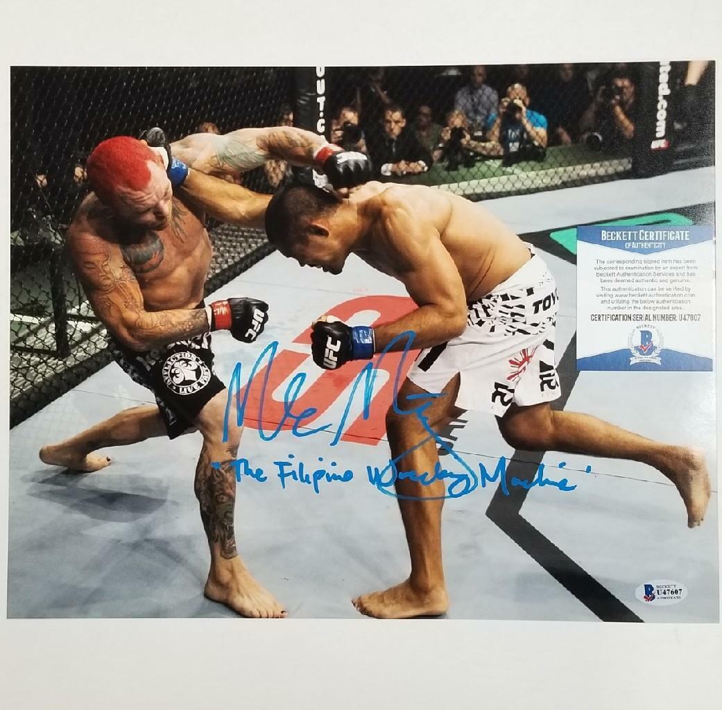 Mark Munoz signed Filipino Wrecking Machine