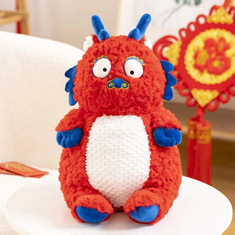 Cuteee Family Festive Dragon Plush Doll Stuffed Animal Plush Toy Year of the Dragon Mascot Dragon Zodiac Toy