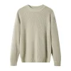 Men's Winter Thickened Solid Color Knitted Bottoming Woolen Sweater