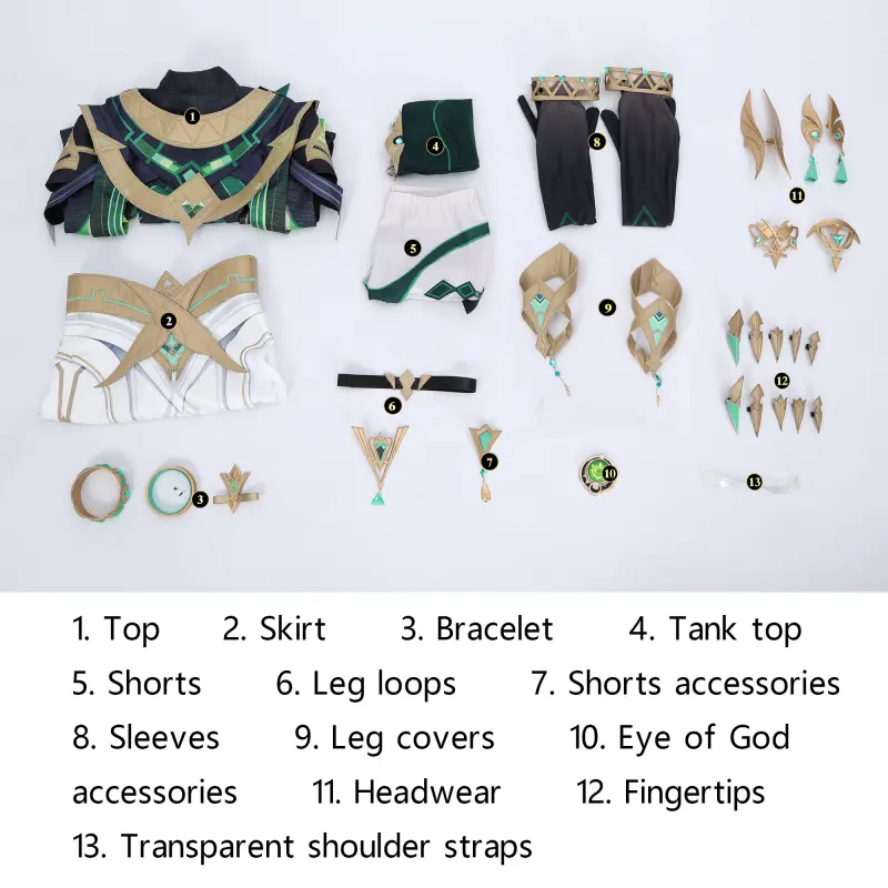 [Wetrose] Pre-Order Genshin Impact Nefer Full Set Party Clothes Game Outfit Cosplay Costume