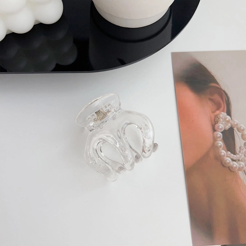 Minimalist Solid Color Arylic Hair Claws