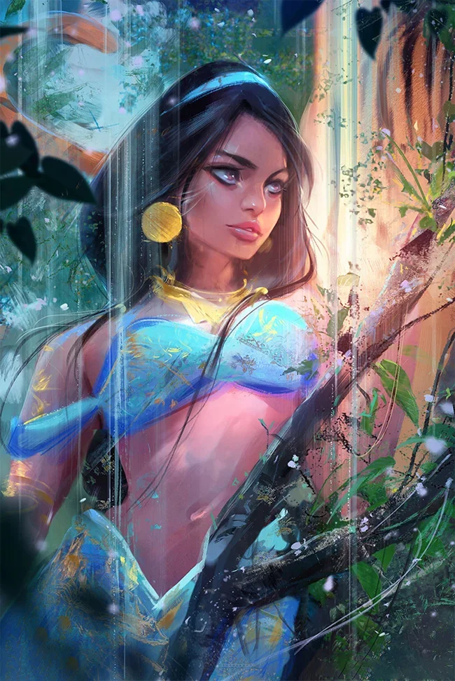 Disney Princess Jasmine - Full Round 30*40CM