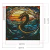 (40*40cm)Dragon - Round Partial AB Drill Diamond Painting