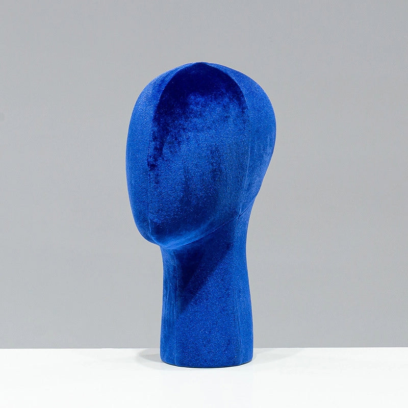 Velvet Head Mold Prop Display Stand Wig Hat Glasses Scarf Jewelry Bracket Dummy Head Model Prop Hat Drag